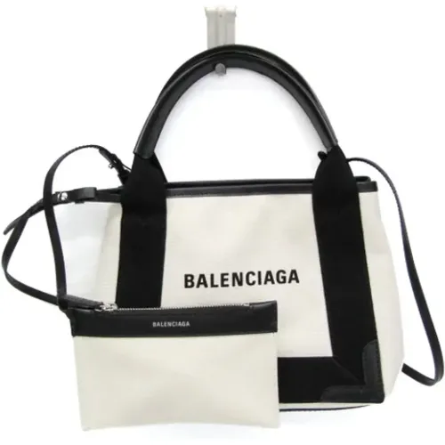 Pre-owned Tote Bags, female, , Size: ONE SIZE Pre-owned Canvas handbags - Balenciaga Vintage - Modalova