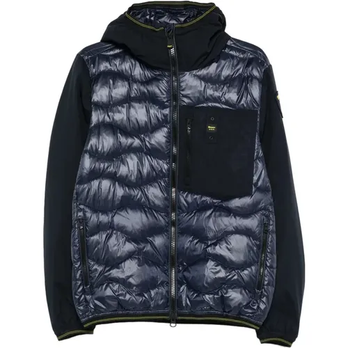 Winter Jackets, male, , Size: S Quilted Hooded Jacket - Blauer - Modalova