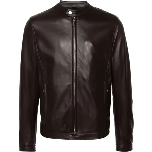 Leather Jacket , male, Sizes: L, 3XL, M, 2XL - Tagliatore - Modalova