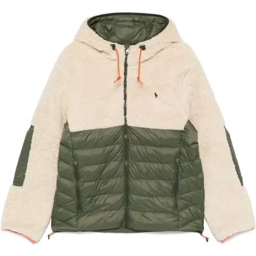 Quilted Nylon Fleece Coat , male, Sizes: L, XL - Polo Ralph Lauren - Modalova