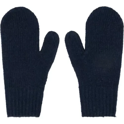 Gloves, unisex, , Size: XS/S Navy Knit Mittens Gloves - Acne Studios - Modalova