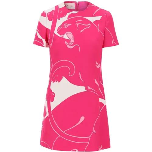 Mini-Kleid mit Panther-Print - Valentino Garavani - Modalova