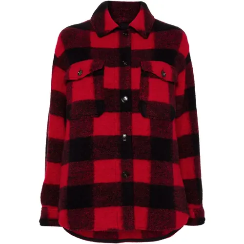 Plaid Check Jacket , female, Sizes: L, XS - Woolrich - Modalova