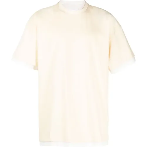 Upgrade Cotton T-shirt for Men , male, Sizes: L, M - Jil Sander - Modalova