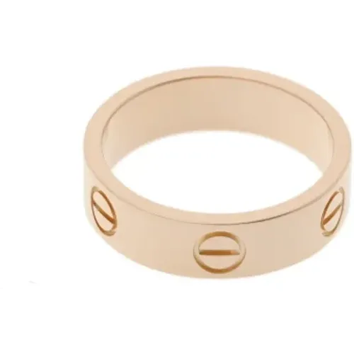 Pre-owned Jewellery, female, , Size: ONE SIZE Pre-owned Rose Gold rings - Cartier Vintage - Modalova