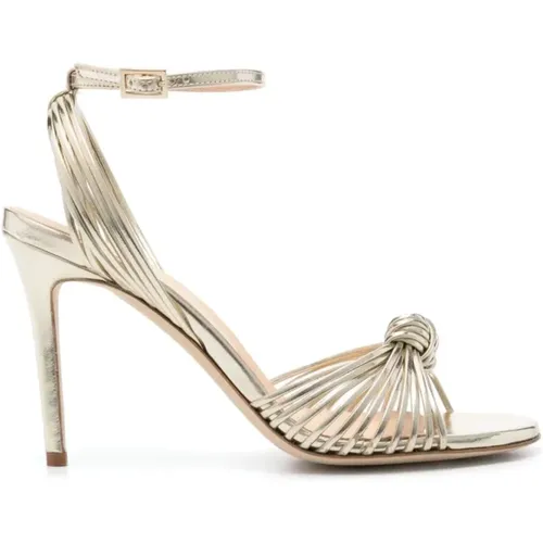 Chic Circe Sandal in Light Gold , female, Sizes: 6 UK - Semicouture - Modalova