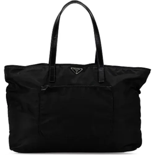 Pre-owned Tote Bags, female, , Size: ONE SIZE Pre-owned Nylon shoulder-bags - Prada Vintage - Modalova