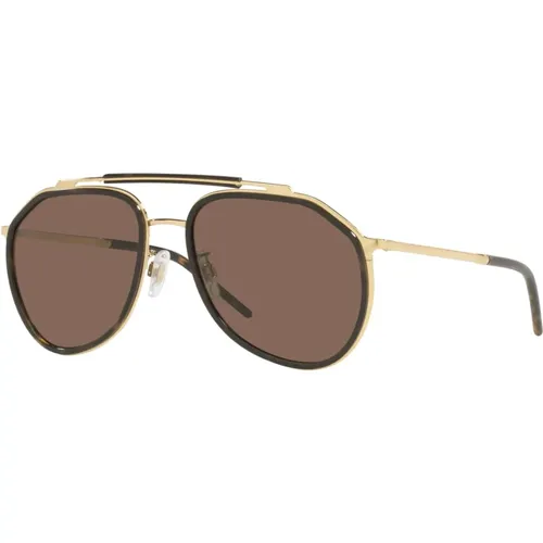 Gold/ Sonnenbrillen , Herren, Größe: 57 MM - Dolce & Gabbana - Modalova