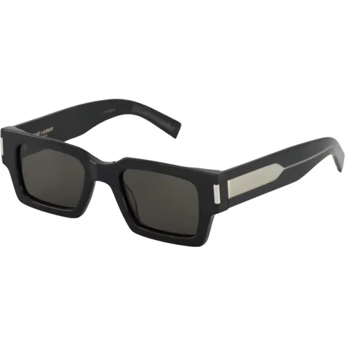 Slim Rectangle Sunglasses - , unisex, Sizes: M - Saint Laurent - Modalova