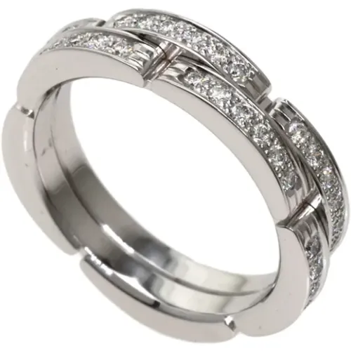 Pre-owned Jewellery, female, , Size: ONE SIZE Pre-owned White Gold rings - Cartier Vintage - Modalova