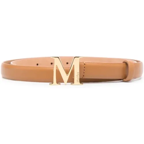 Classic Leather Belt , female, Sizes: M, S - Max Mara - Modalova