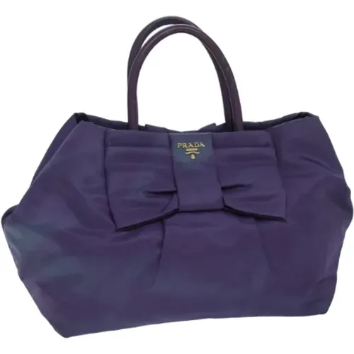 Pre-owned Tote Bags, female, , Size: ONE SIZE Pre-owned Nylon handbags - Prada Vintage - Modalova