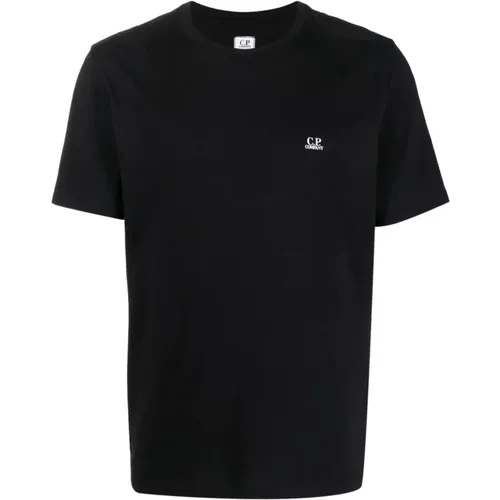 Schwarze T-Shirts und Polos , Herren, Größe: XL - C.P. Company - Modalova