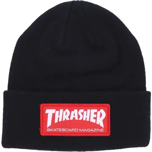 Beanies, male, , Size: ONE SIZE Skate Mag Patch Beanie Hat - Thrasher - Modalova