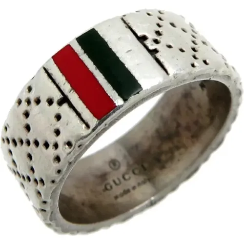 Pre-owned Silver rings , male, Sizes: ONE SIZE - Gucci Vintage - Modalova