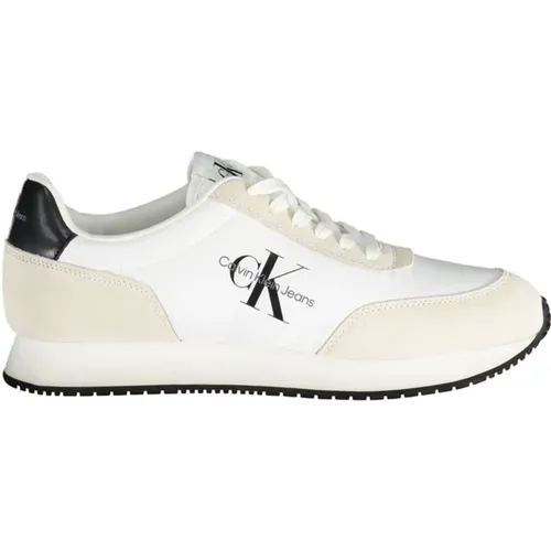 Men's Lace-Up Sports Shoe with Contrasting Details , male, Sizes: 11 UK, 10 UK, 6 UK, 8 UK, 9 UK - Calvin Klein - Modalova