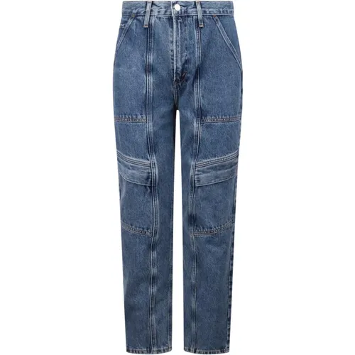 High-Waist Cargo Jeans , Damen, Größe: W28 - Agolde - Modalova