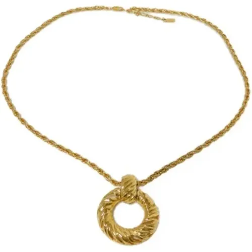 Pre-owned Jewellery, female, , Size: ONE SIZE Pre-owned Metal necklaces - Yves Saint Laurent Vintage - Modalova