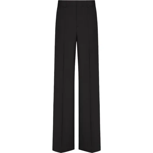 Straight Trousers, male, , Size: L Trousers with straight leg - Valentino - Modalova