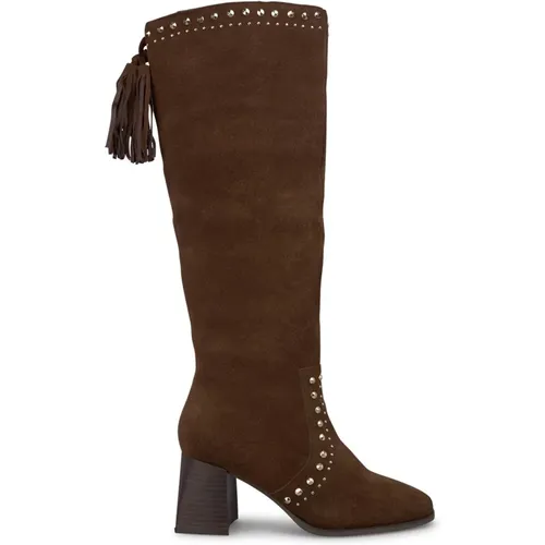 Studded block heel boot - Alma en Pena - Modalova