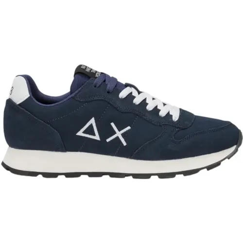 Navy Sneakers with Innovative Design , male, Sizes: 7 UK, 8 UK, 6 UK, 10 UK, 12 UK, 11 UK, 9 UK - Sun68 - Modalova