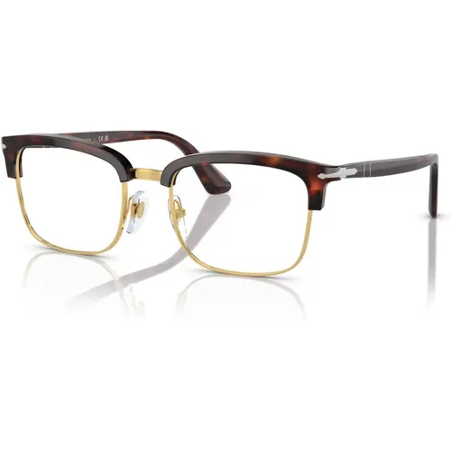 Stilvolle Brillengestelle in Havana-Farbe , unisex, Größe: 54 MM - Persol - Modalova