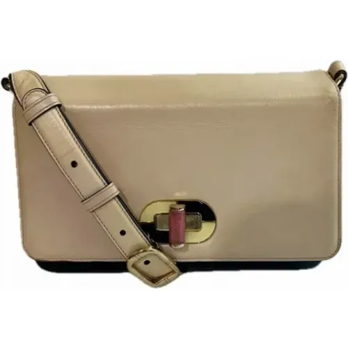 Pre-owned Cross Body Bags, female, , Size: ONE SIZE Pre-owned Leather shoulder-bags - Bvlgari Vintage - Modalova