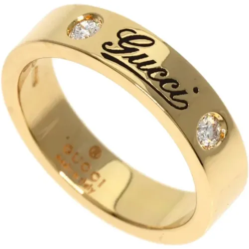 Pre-owned Gold rings , female, Sizes: ONE SIZE - Gucci Vintage - Modalova