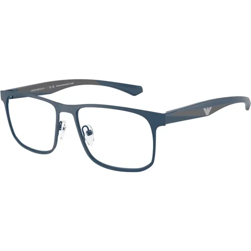 Stilvolle Brille Ea1163 in Farbe 3389 , Herren, Größe: 55 MM - Emporio Armani - Modalova