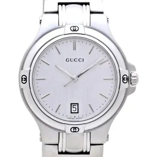 Pre-owned Stainless Steel watches , female, Sizes: ONE SIZE - Gucci Vintage - Modalova