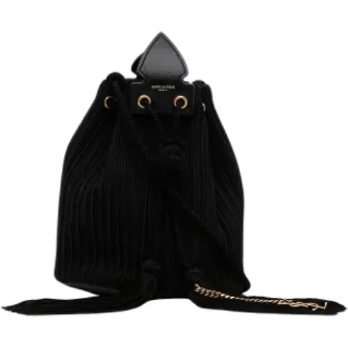 Pre-owned Bucket Bags, female, , Size: ONE SIZE Pre-owned Canvas shoulder-bags - Yves Saint Laurent Vintage - Modalova