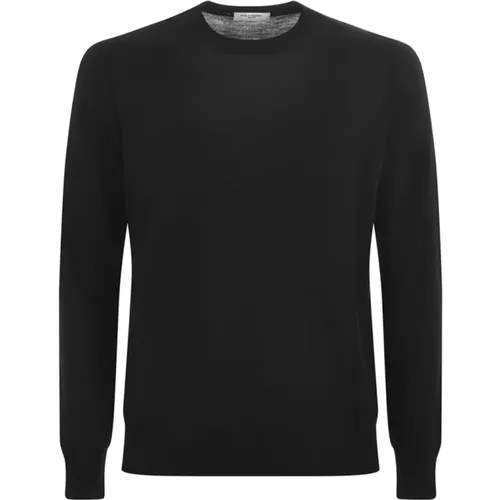 Schwarze Pullover Kollektion , Herren, Größe: L - Paolo Pecora - Modalova