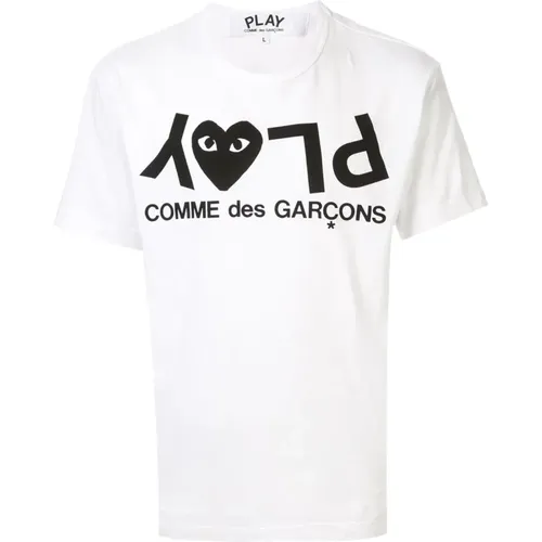 T-Shirts, male, , Size: XL T-shirts and Polos Round Neck - Comme des Garçons Play - Modalova