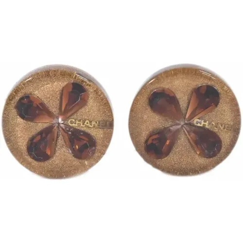 Pre-owned Jewellery, female, , Size: ONE SIZE Pre-owned Metal earrings - Chanel Vintage - Modalova