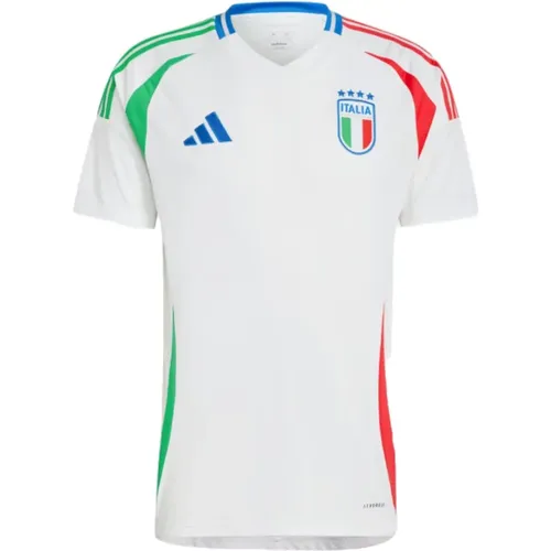 Italy Away Jersey Green Red , male, Sizes: L, M, 2XL - Adidas - Modalova
