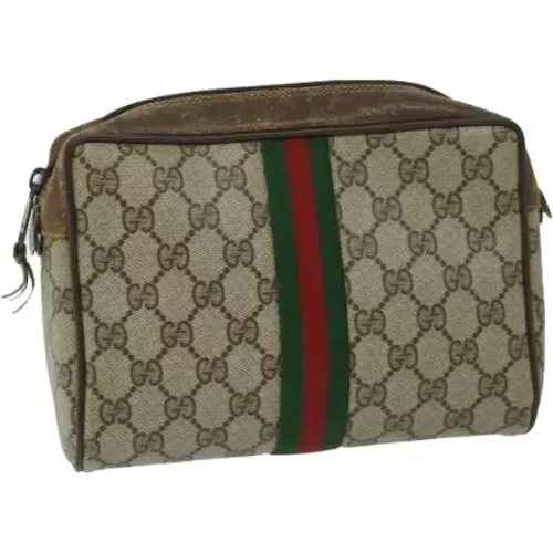 Pre-owned Leather clutches , female, Sizes: ONE SIZE - Gucci Vintage - Modalova