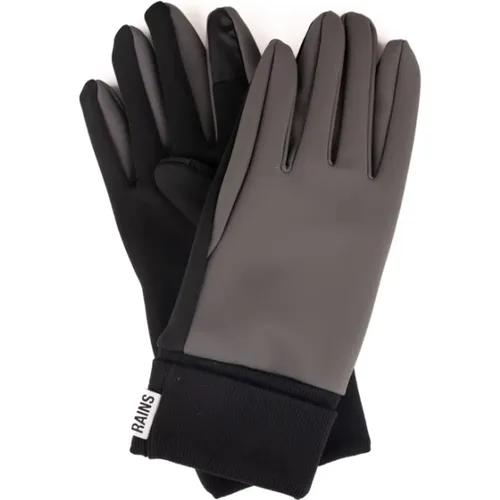 Graue Technische Touch Handschuhe - Rains - Modalova