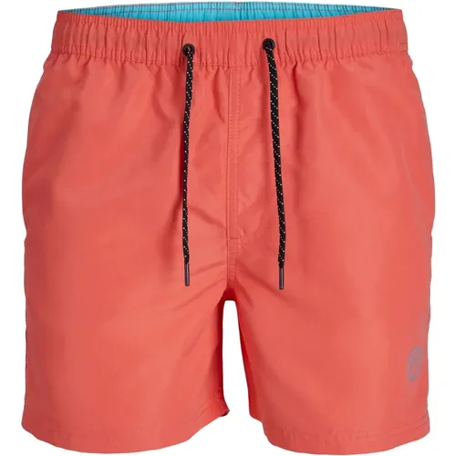 Solide Badeshorts mit Tunnelzug - jack & jones - Modalova