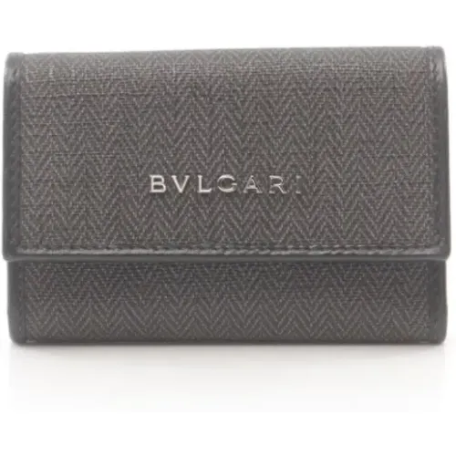 Pre-owned Accessories, female, , Size: ONE SIZE Pre-owned Canvas key-holders - Bvlgari Vintage - Modalova