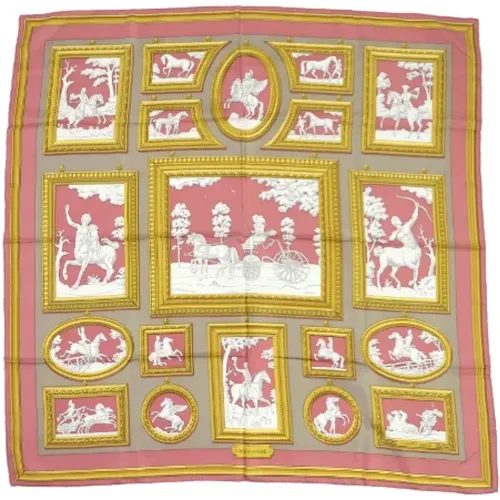 Pre-owned Scarves, female, , Size: ONE SIZE Pre-owned Canvas scarves - Hermès Vintage - Modalova