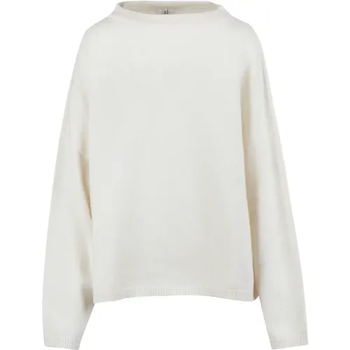 Round-neck Knitwear, female, , Size: S Stylish Knit Top - Liviana Conti - Modalova