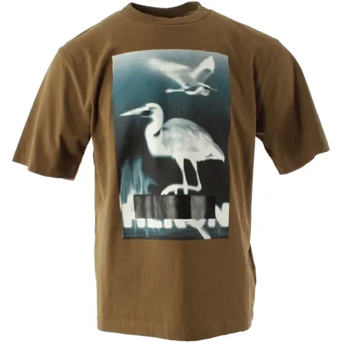 Stylish Men`s Cotton T-Shirt , male, Sizes: S - Heron Preston - Modalova