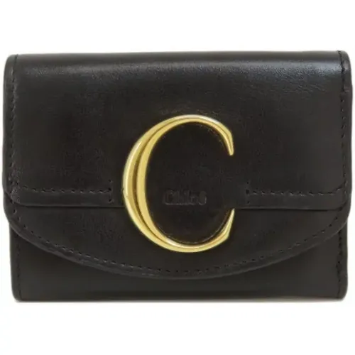 Pre-owned Wallets, female, , Size: ONE SIZE Pre-owned Leather wallets - Chloé Pre-owned - Modalova