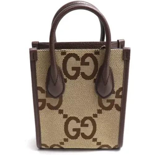 Pre-owned Tote Bags, female, , Size: ONE SIZE Pre-owned Canvas gucci-bags - Gucci Vintage - Modalova