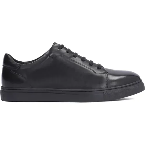 Schwarze Leder Freizeit Sneakers - Kazar - Modalova