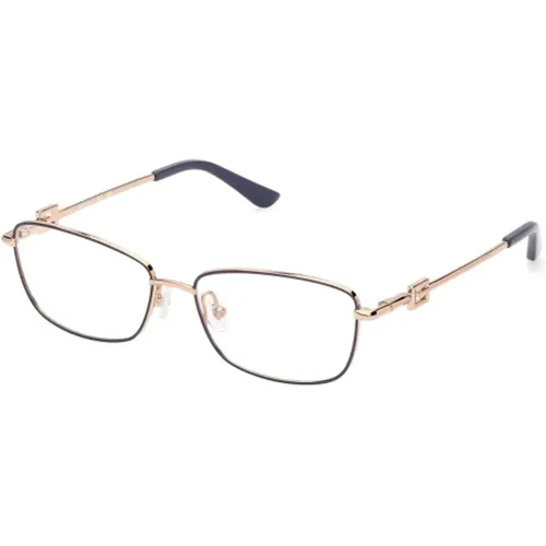 Elegant Rectangular Eyeglasses , female, Sizes: 53 MM - Guess - Modalova