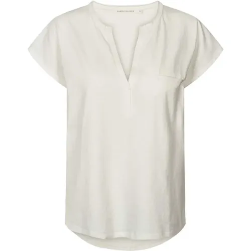 Blanca Top & T-Shirt Chalk , female, Sizes: S - Rabens Saloner - Modalova