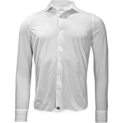 Casual Shirts, male, , Size: M Elegant Jersey Shirt - Sonrisa - Modalova