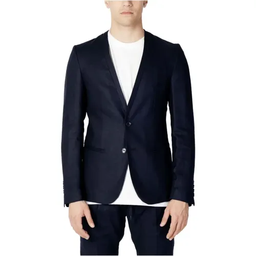 Blazers, male, , Size: M Summer Linen Blend Mens Blazer - Antony Morato - Modalova