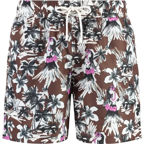 Hula Print Badehose , Herren, Größe: S - Palm Angels - Modalova